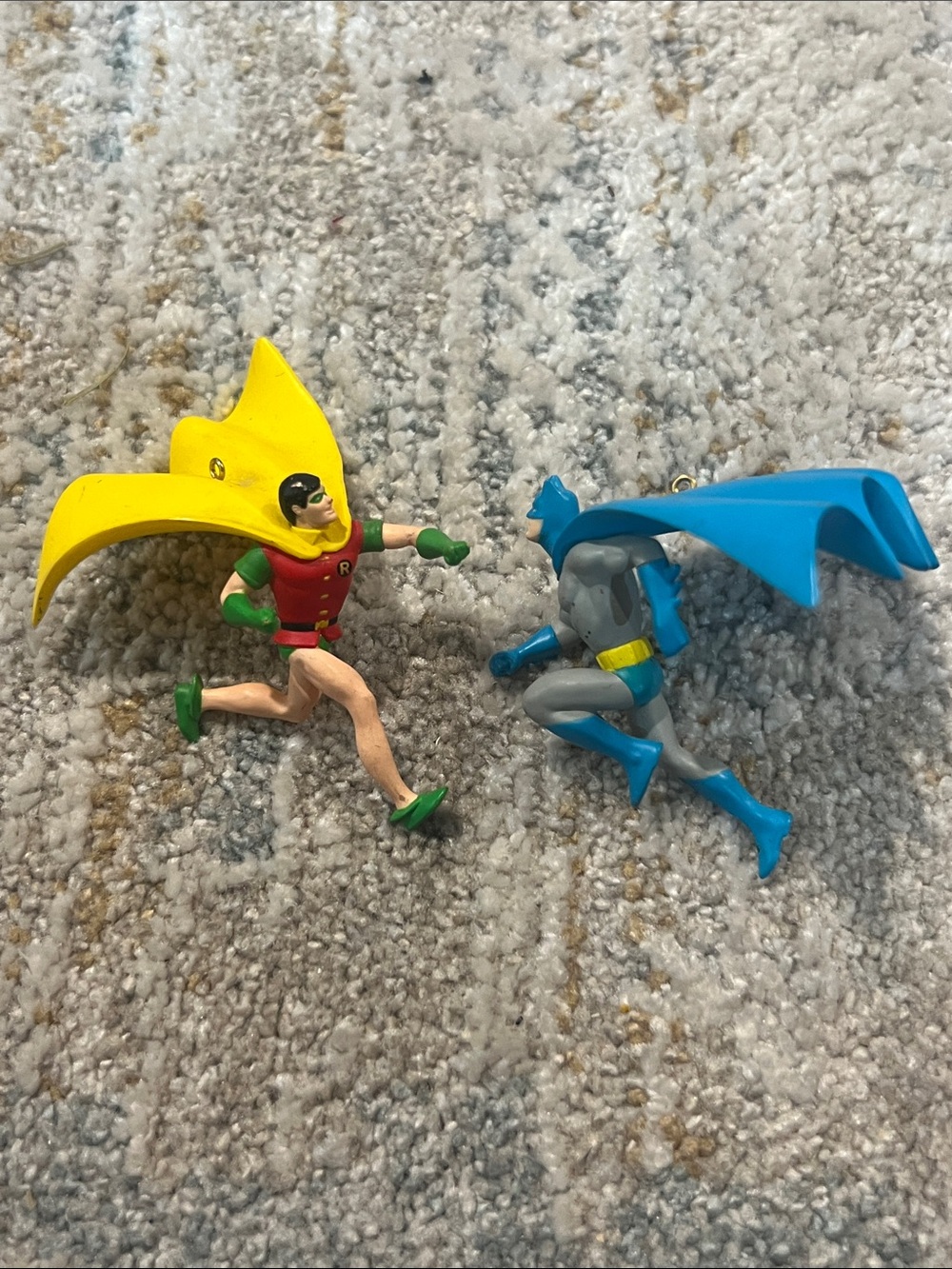 DC Comics Batman & Robin Action Figures - Christmas ornament 90s